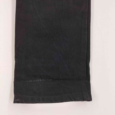 ロール ROLL ROLLS ARMOR ボタンフライブラックデニムパンツ メンズ JPN:M